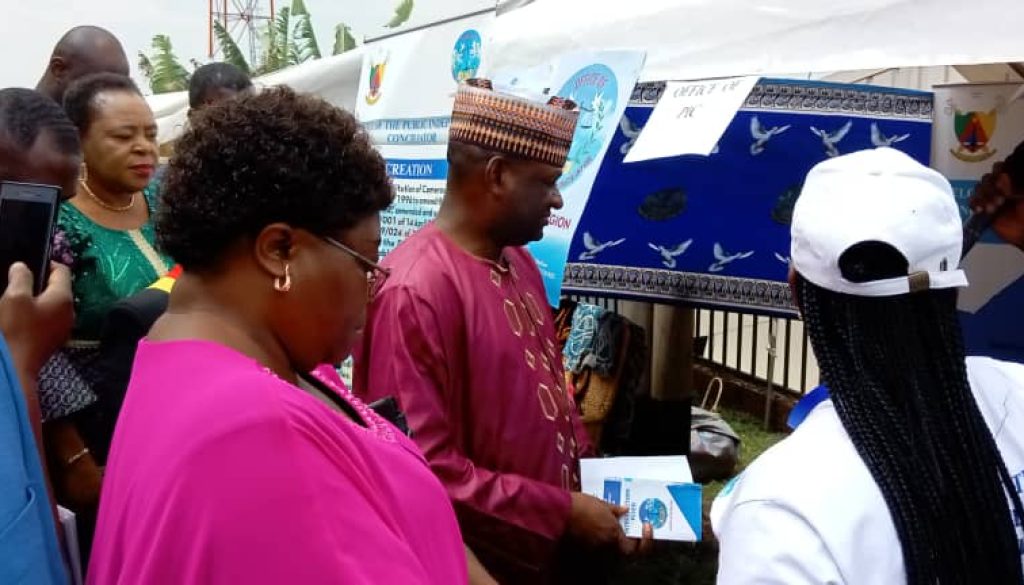 Representative of North-West Governor and train visit POC Stand