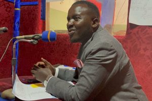 Dr. Atia Tilarious, Research Officer no. 3 of the Office of the Public Independent Conciliator, taking part in a radio program produced by the office in collaboration with a proximity radio